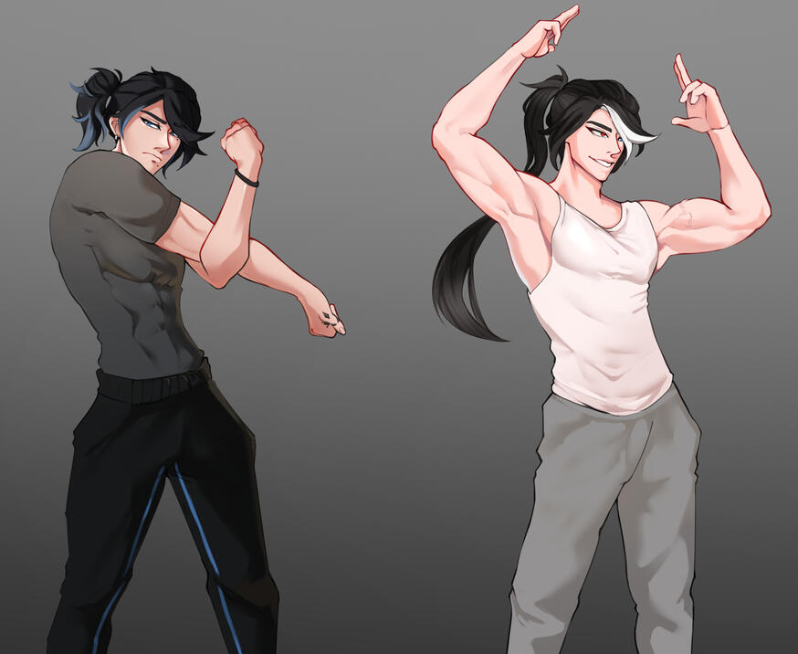 Adam &amp; Kevin (OC) Workout fit